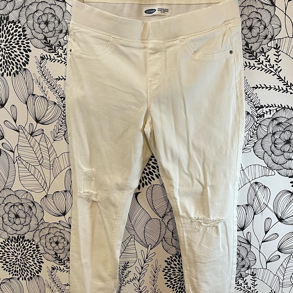 Old Navy Women's White Jeggings